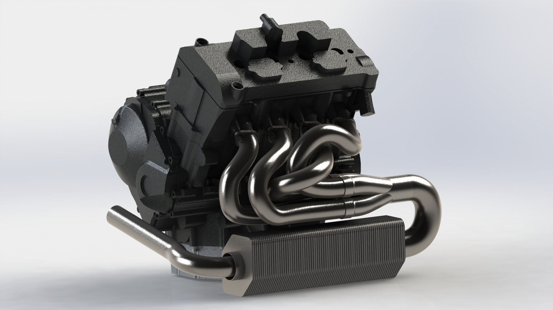 Engine and Exhaust manifold assembly